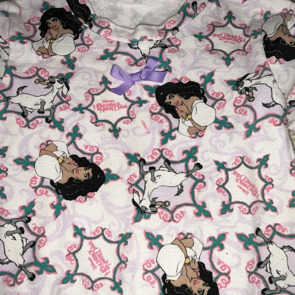 Vintage 90s Disney Hunchback Notre Dame Esmeralda Nightgown Girls Rare Pajamas - Picture 2 of 5